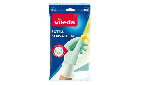 VILEDA EXTRA SENSATION M guminės pirštinės 1 vnt