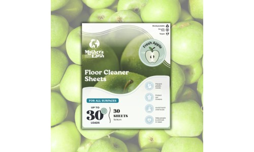 MOTHERS EARTH FLOOR CLEANER ekologiški grindų plovimo lapeliai 30 vnt