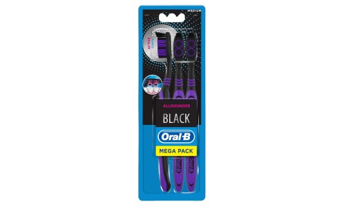 ORAL-B SURROUND CLEAN BLACK dantų šepetėliai 3vnt.