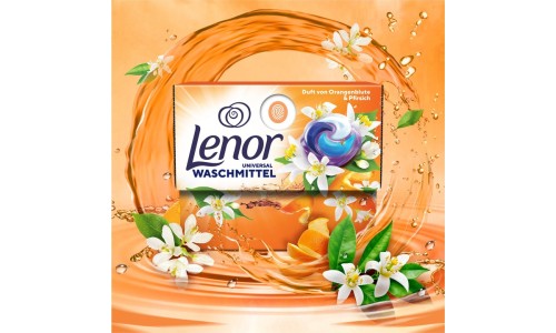 LENOR ORANGE skalbimo kapsulės 10 vnt