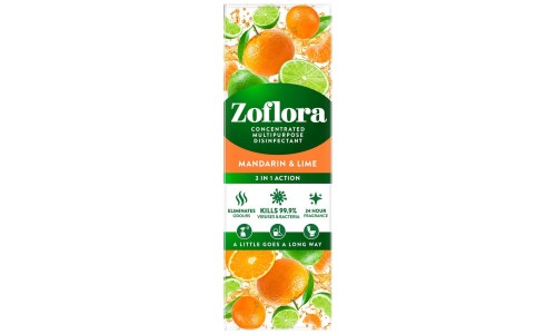 ZOFLORA MANDARIN + LIME CONCENTRATE koncentruotas dezinfekantas 250 ml