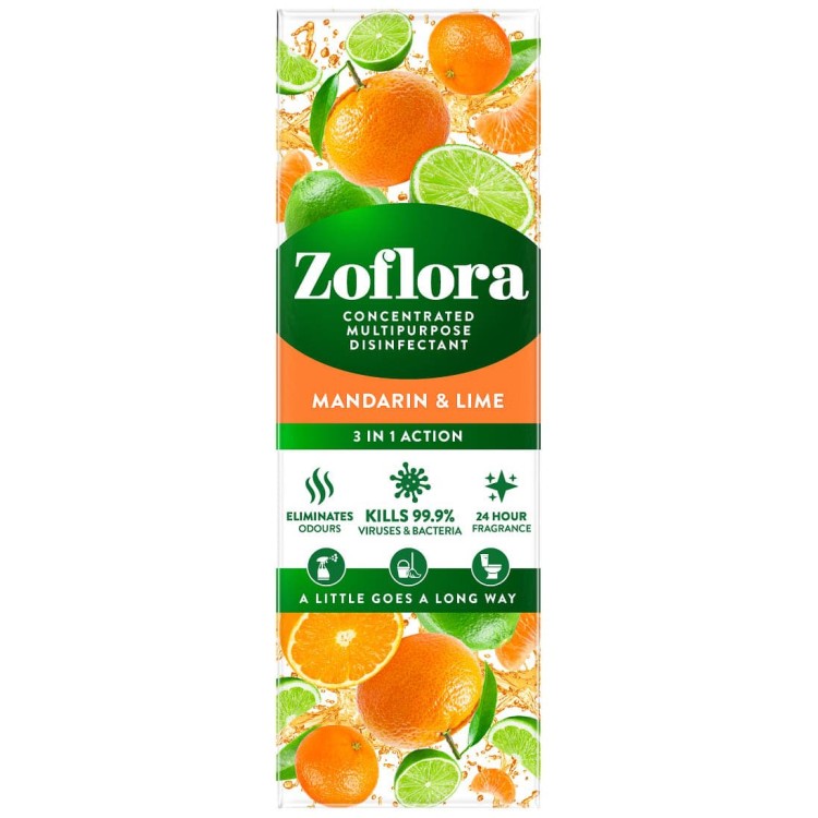 ZOFLORA MANDARIN + LIME CONCENTRATE koncentruotas dezinfekantas 250 ml