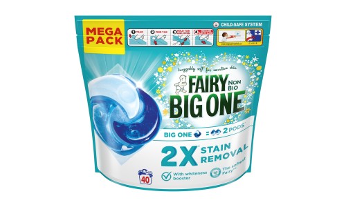 FAIRY NON BIO THE BIG ONE universalios skalbimo kapsulės jautriai odai 40 vnt