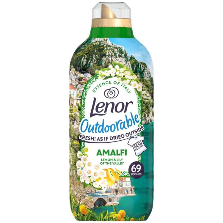 LENOR OUTDOORABLES AMALFI koncentruotas audinių minkštiklis 966 ml