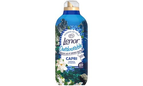 LENOR OUTDOORABLES CAPRI koncentruotas audinių minkštiklis 966 ml
