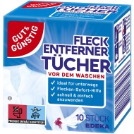 G&G FLECK ENTFERNER TUCHER drėgnos dėmių valymo servetėlės 10 vnt