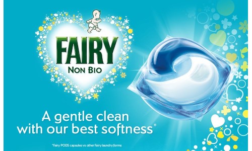 FAIRY NON BIO PODS skalbimo kapsulės jautriai odai  51 vnt