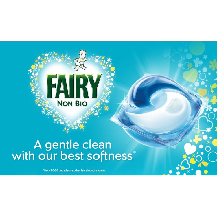 FAIRY NON BIO PODS skalbimo kapsulės jautriai odai  51 vnt