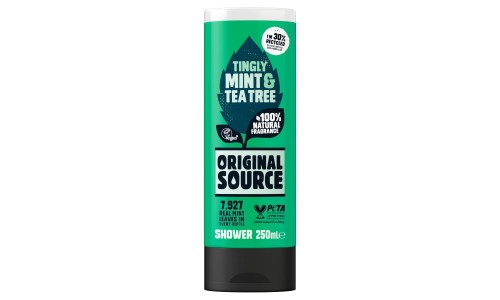 ORIG SOURCE GEL MINT + TEA TREE dušo žėlė 250 ml