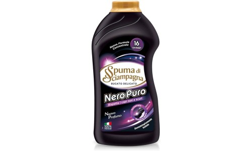 SPUMA NERO PURO audinių skalbiklis juodiems audiniams 800 ml