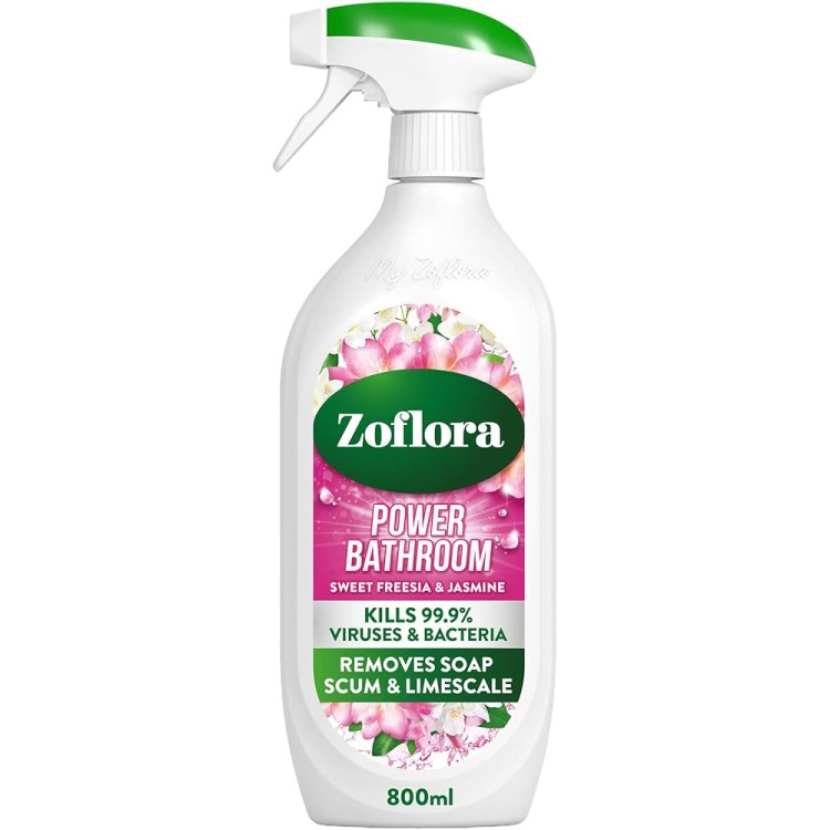 ZOFLORA BATHROOM SPRAY SWEET FRESIA & JASMINE vonios kambario valiklis 800 ml