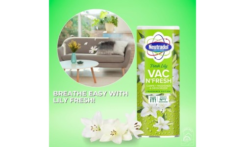 NEUTRADOL CARPET DEO FRESH LILY kilimų gaiviklis 350 g