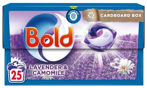 BOLD LEVENDER AND CAMOMILE PODS skalbimo kapsulės 25 vnt