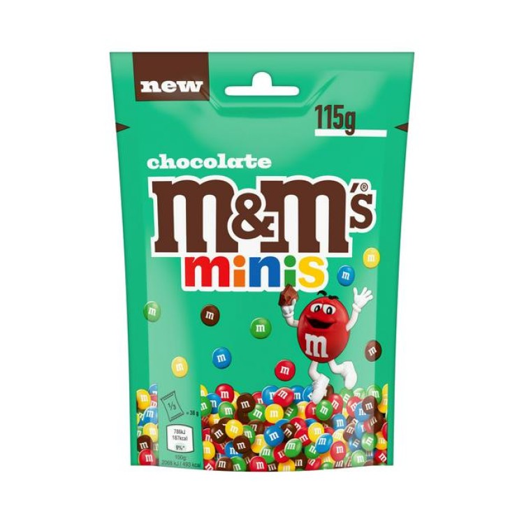M&MS CHOCOLATE MINIS šokoladiniai žirniukai 115 g