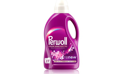PERWOLL RENEW COLOR WASCHMITTEL BLUTENRAUSCH skystas skalbiklis spalvotiems audiniams 1,35 l