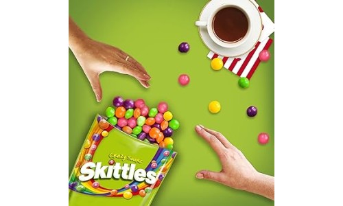 SKITTLES SOURS žirniukai 136 g