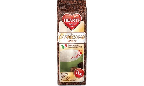 HEARTS TYP CAPPUCCINO WHITE kapučino gėrimas 1 kg