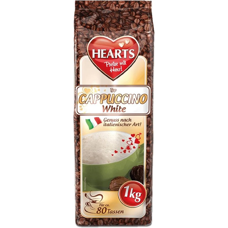 HEARTS TYP CAPPUCCINO WHITE kapučino gėrimas 1 kg