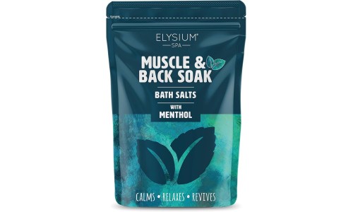 ELYSIUM SPA MUSCLE + BACK SOAK WITH MENTHOL vonios druska 450 g