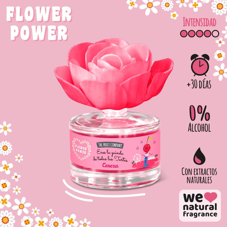 THE FRUIT COMPANY SCENTED FLOWER CHERRY namų kvapas 55 ml