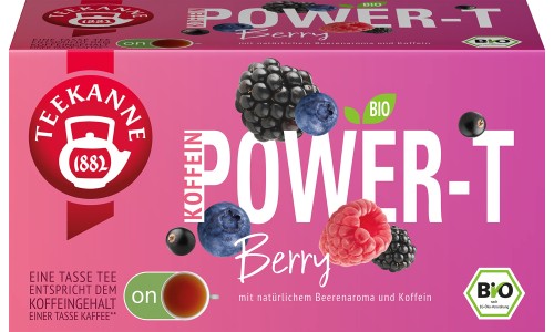 TEEKANNE POWER T BERRY vaisinė arbata su kofeinu 18 vnt
