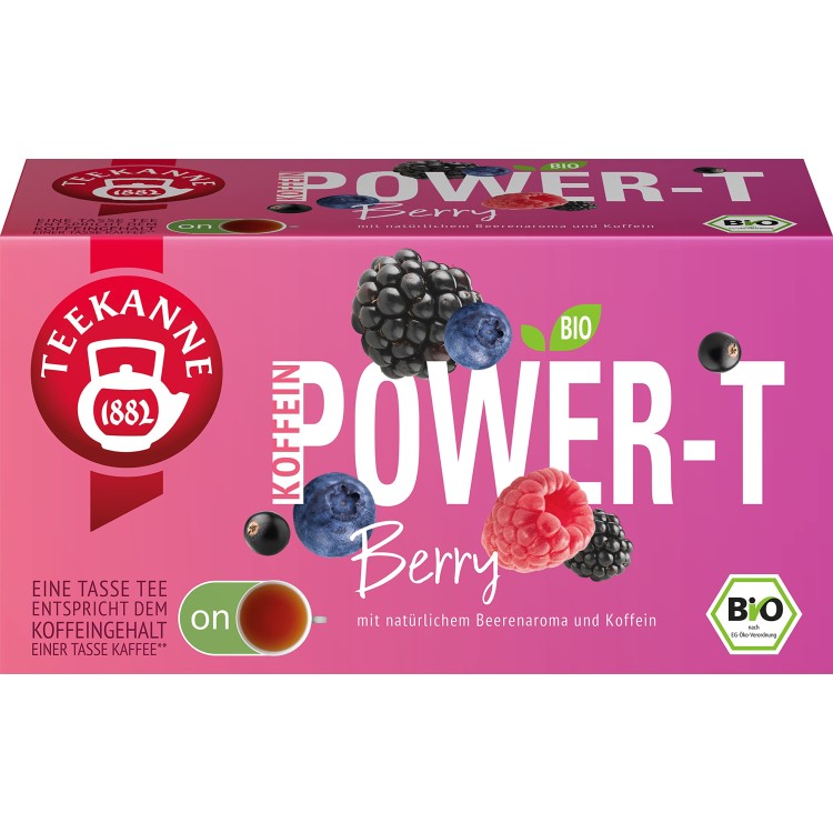 TEEKANNE POWER T BERRY vaisinė arbata su kofeinu 18 vnt