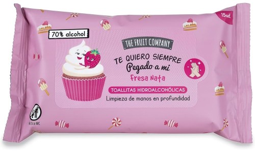 THE FRUIT COMPANY veido ir rankų drėgnos servetėlės 15 vnt
