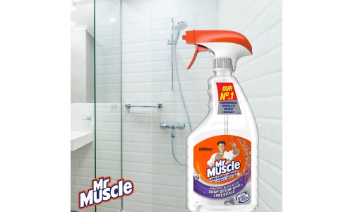 MR MUSCLE PLATINUM SHOWER CLEANER vonios kambario valiklis 750 ml