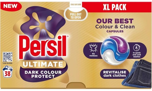PERSIL ULTIMATE DARK COLOR skalbimo kapsulės tamsiems audiniams 38 vnt