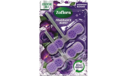 ZOFLORA RIM BLOCK MIDNIGHT BLOOMS pakabinami tualeto muiliukai 2 vnt