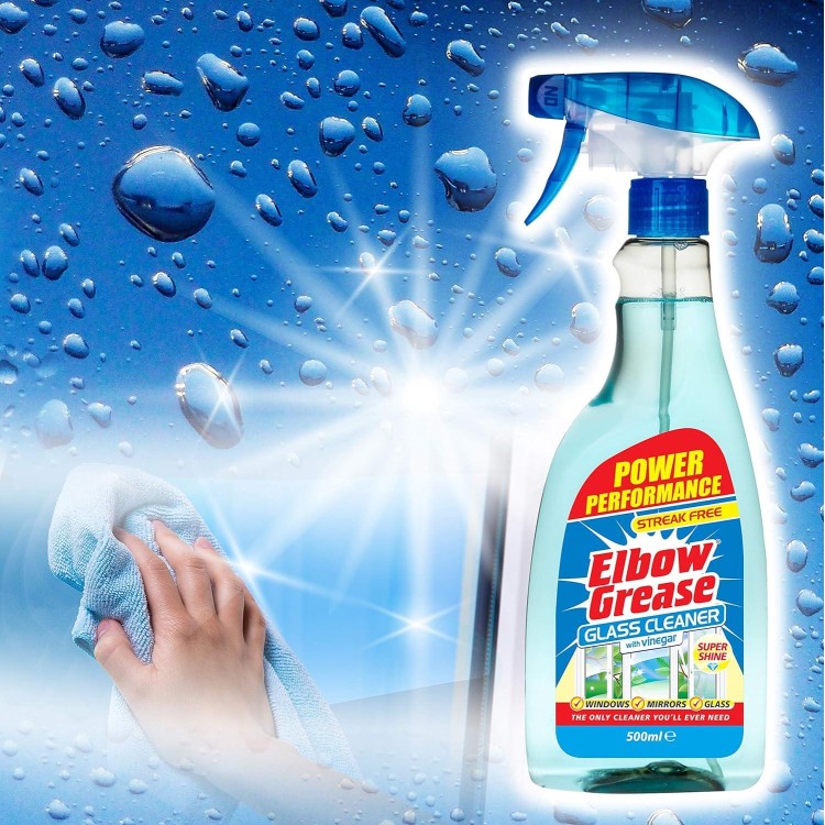 ELBOW GREASE GLASS CLEANER langų ir stiklinių paviršių valiklis 500 ml
