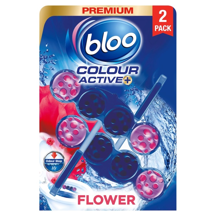 BLOO RIM BLOCK POWER ACTIVE FLOWERS wc muiliukai 2 vnt