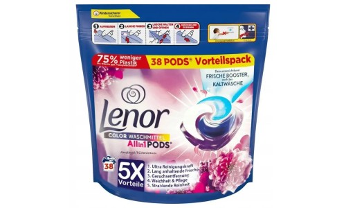 LENOR PODS 3in1 AMETHYST BLUTENTRAUM skalbimo kapsulės 38 vnt
