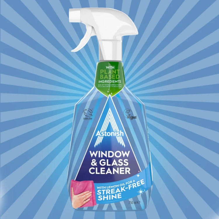 ASTONISH WINDOW&GLASS CLEANER langų ir stiklų valiklis 750 ml
