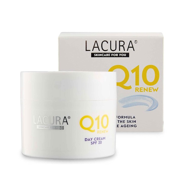 LACURA ANTI WRINKLE DAY CREAM Q10 veido kremas nuo raukšlių 50 ml