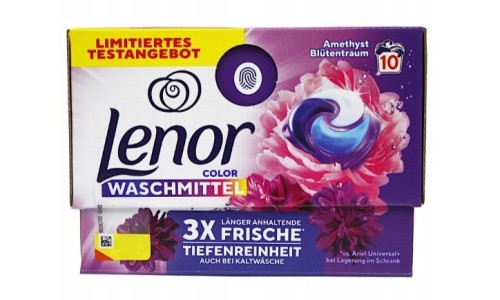 LENOR AMETHYST BLUTENTRAUM skalbimo kapsulės 10 vnt