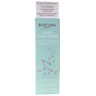 BIOCURA DUO-HYALURON naktinis hialurono gelis veidui 50 ml