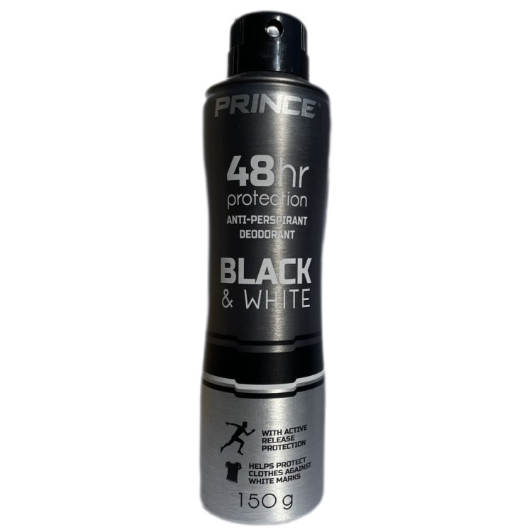 PRINCE BLACK AND WHITE dezodorantas vyrams 150g PRINCE BLACK AND WHITE dezodorantas vyrams 150g
