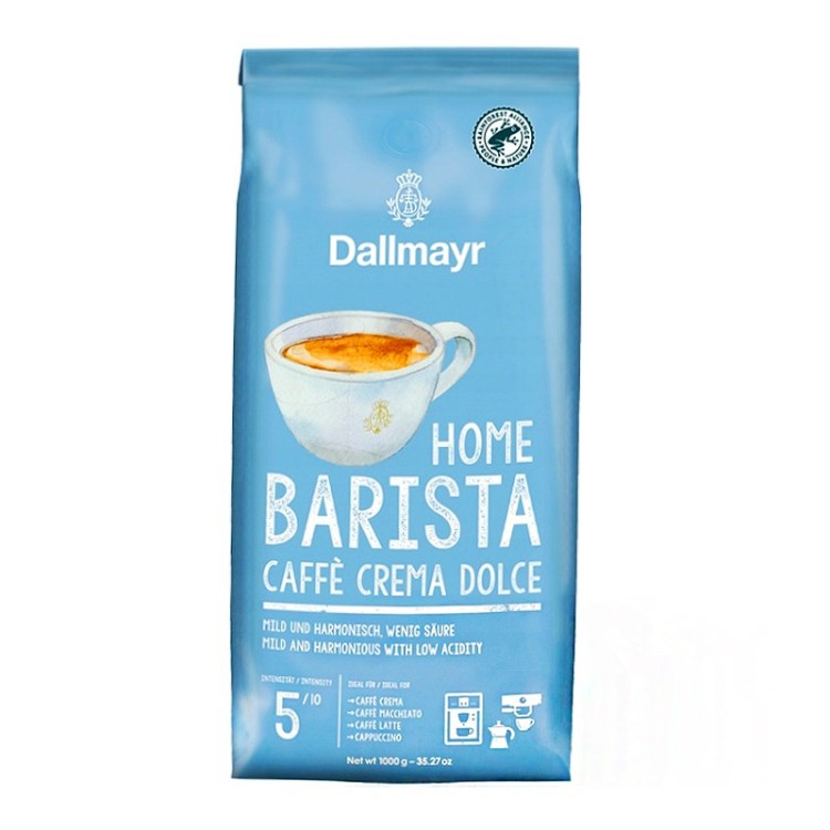 DALLMAYR BARISTA HOME CAFFE CREMA DOLCE kavos pupelės 1 kg