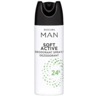 BIOCURA MAN SENSITIVE ACTIVE purškiamas dezodorantas 200 ml