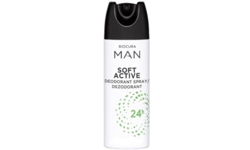 BIOCURA MAN SENSITIVE ACTIVE purškiamas dezodorantas 200 ml