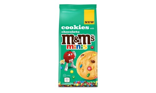 BURTONS COOKIES M&MS šokoladiniai sausainiai su žirniukais viduje 180 g