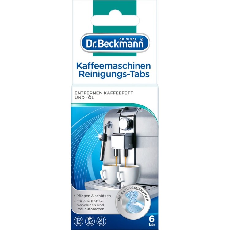 DR BECKMANN KAFFEMASCHINEN kavos aparato valymo tabletės 6 vnt