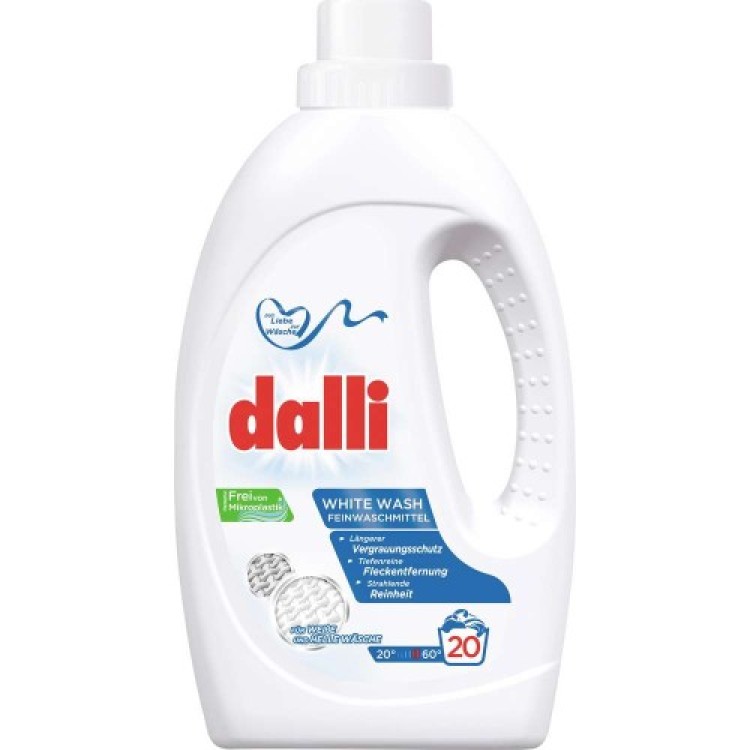 DALLI WHITE skystas skalbiklis baltiems rūbams 1,1 l