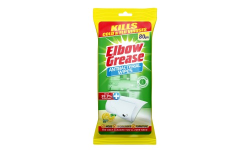 ELBOW GREASE LEMON universalios paviršių valymo servetėlės 80 vnt