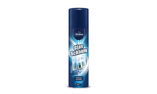 DELUXE GLAS SCHAUM langų ir stiklų valiklis 500 ml DELUXE GLAS SCHAUM langų ir stiklų valiklis 500 ml