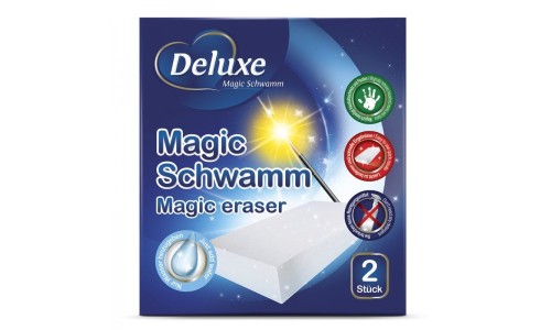 DELUXE MAGIC SCHAWAMM melamino kempinėlės 2 vnt DELUXE MAGIC SCHAWAMM melamino kempinėlės 2 vnt
