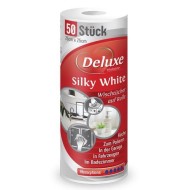 DELUXE SILKY WHITE poliruojančios šluostės 50 vnt