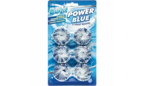 DUZZIT POWER BLECH tualeto bakelio tabletės 6 vnt