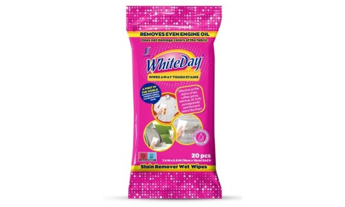 WHITEDAY STAINS WIPES dėmių valymo servetėlės 20 vnt